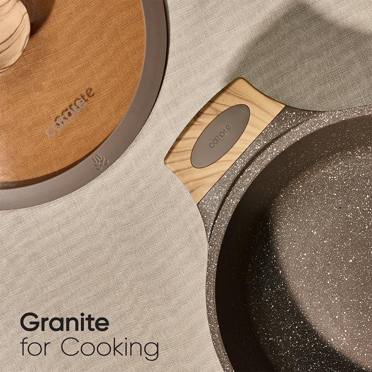 CAROTE included utensils and steamer complete a versatile cooking setup