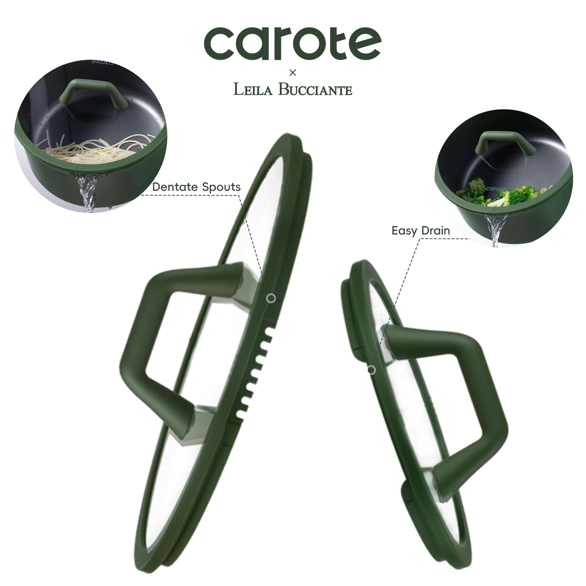CAROTE induction-ready bottom design demonstrates quick, even heating.