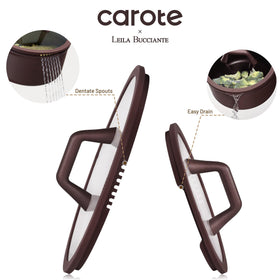 CAROTE granite nonstick surface close-up showing easy food release.