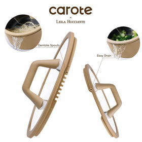CAROTE granite nonstick surface promotes easy release and less oil use.