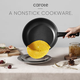 CAROTE 3qt saucepan nonstick with even heat distribution for even cooking.