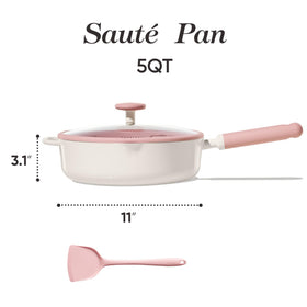 CAROTE 5 Qt saute pan with pour spout for easy pouring