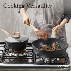 CAROTE easy clean design supports healthier meals with less oil.