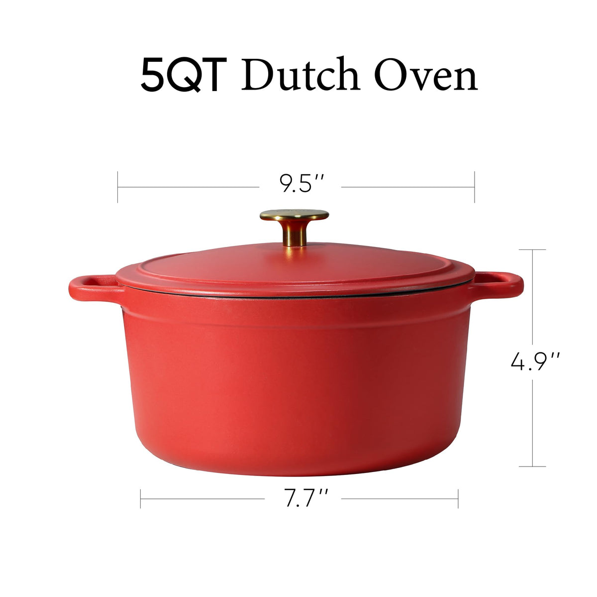 CAROTE 5QT lid with dome design preserves moisture and flavors