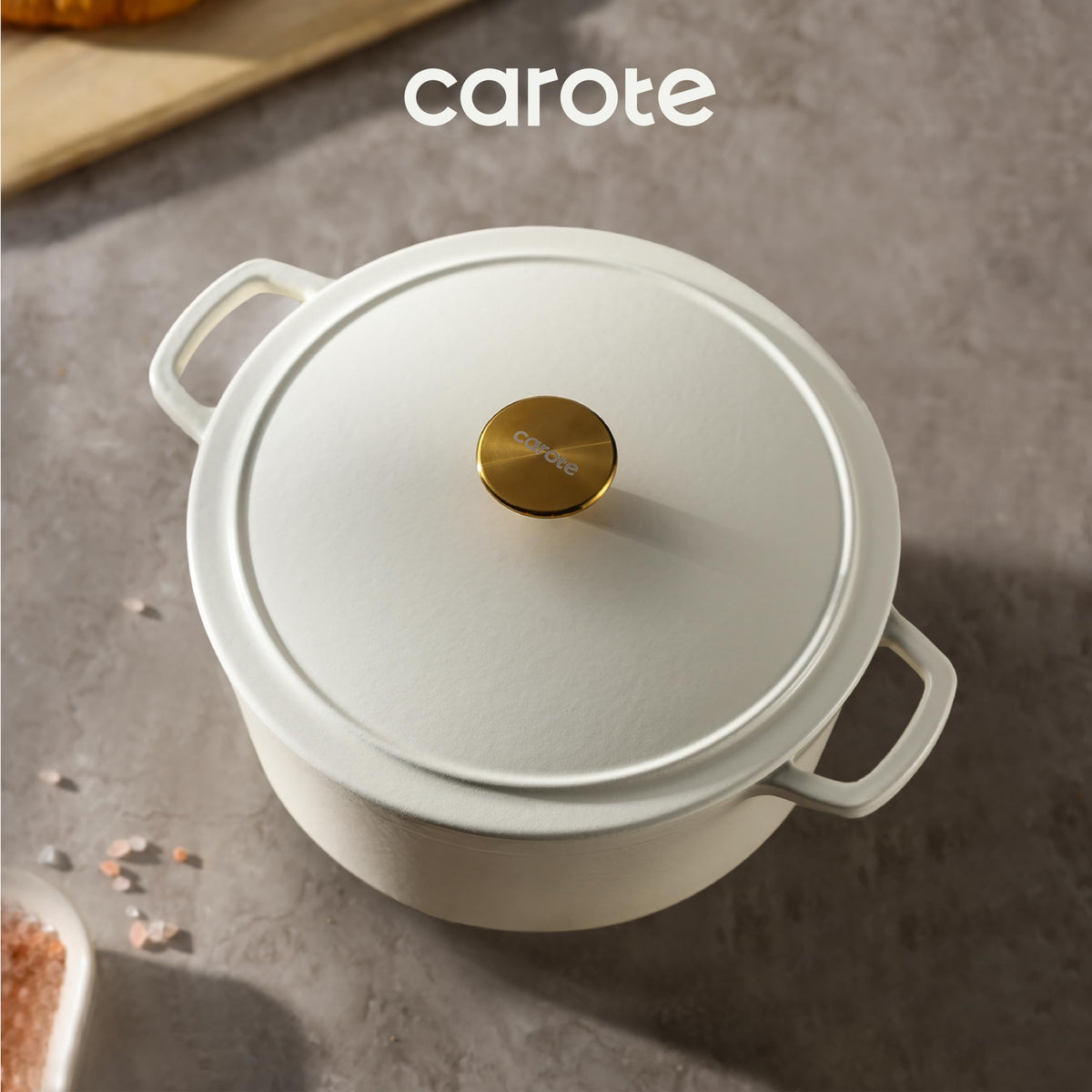 Carote 5qt oven-safe up to 500°F, ready for braising and roasting.