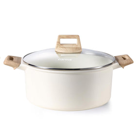 CAROTE 6 Qt stock pot with lid – easy food release and quick cleanup.