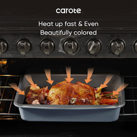 CAROTE 12-cup muffin pan for large batches and even heat distribution.