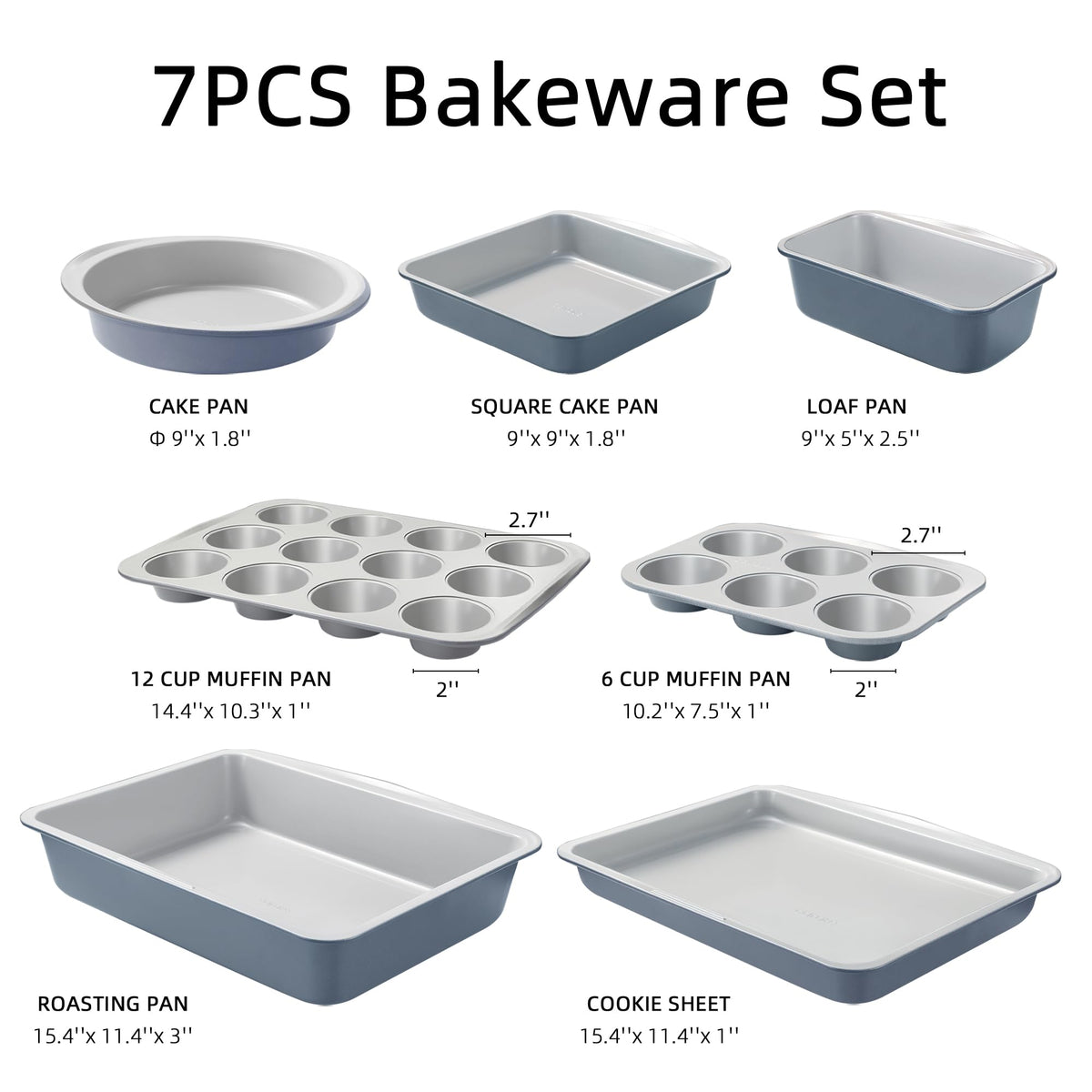 CAROTE bakeware set roaster pan for versatile cooking and simple cleaning.