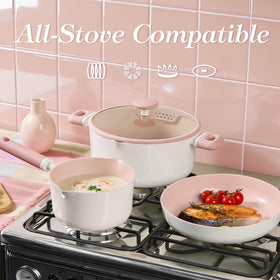 CAROTE 7QT stock pot surface is easy to clean after cooking