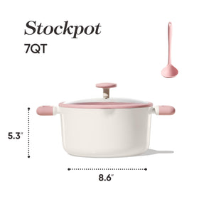 CAROTE 7QT stock pot interior view showing even heat distribution