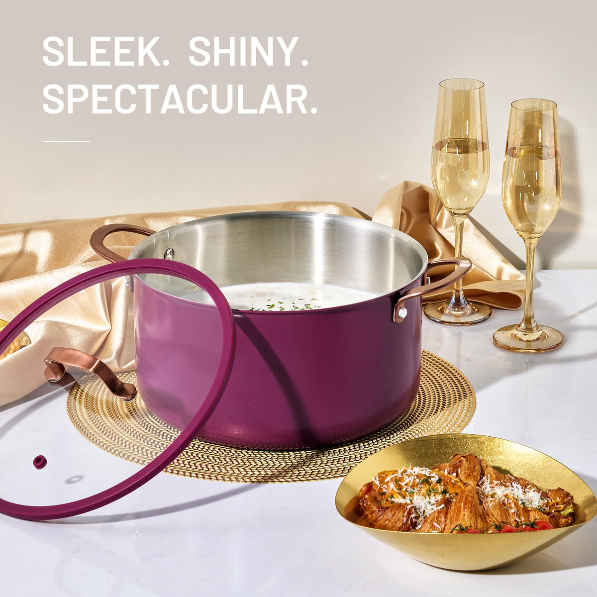 CAROTE 8QT induction-compatible stockpot on any stove.