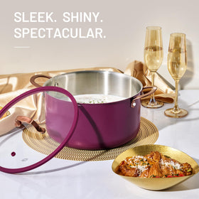 CAROTE 8QT induction-compatible stockpot on any stove.