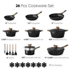 CAROTE 9.5in fry pan with smooth food release.