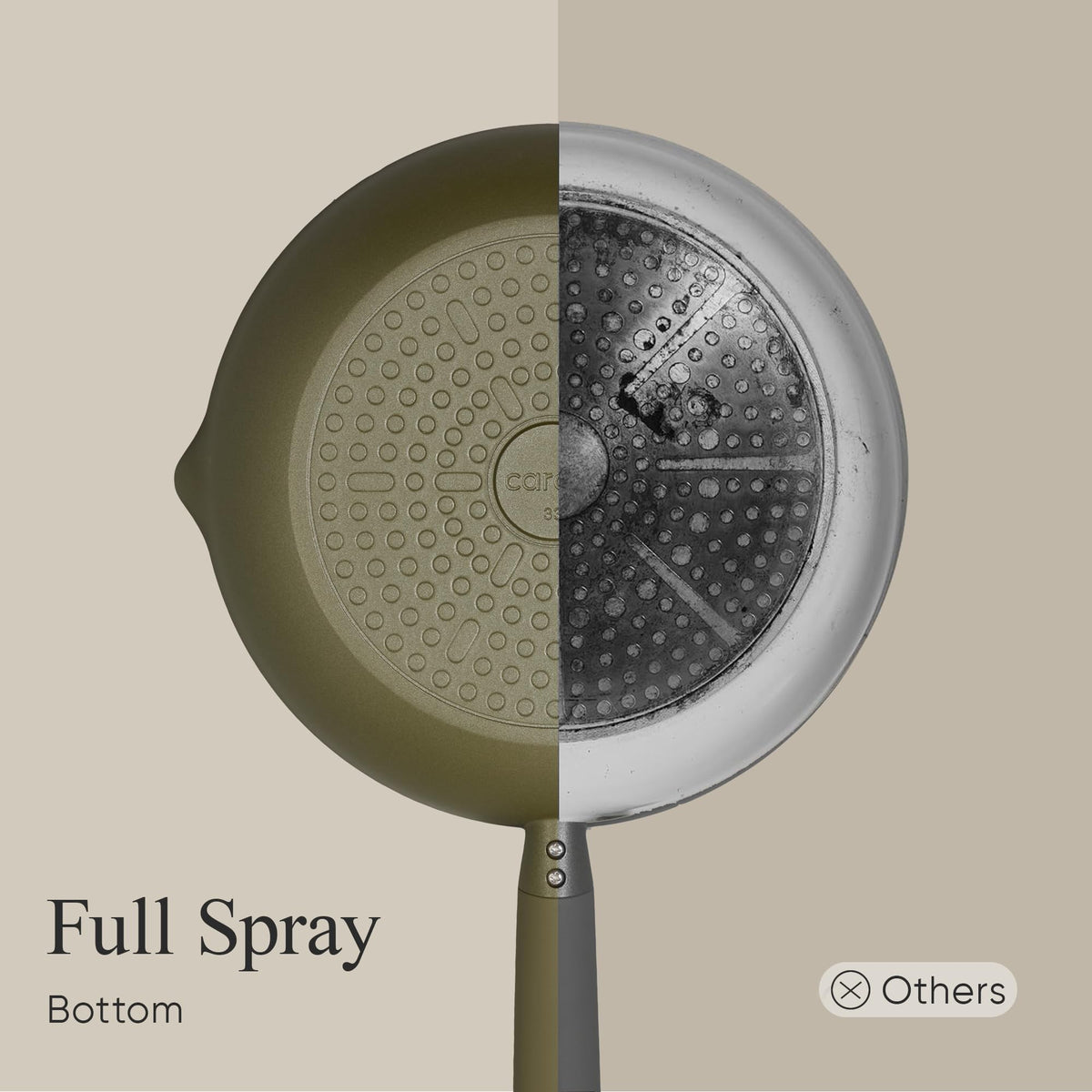 CAROTE 9.5-inch ceramic nonstick fry pan ideal for morning eggs and weeknight dinners.