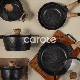 CAROTE kitchen accessories set with steamer and utensils for complete prep.
