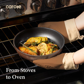 CAROTE brown finish adds warm, stylish look to any kitchen.