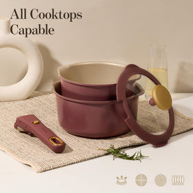 CAROTE burgundy finish enhances kitchen style