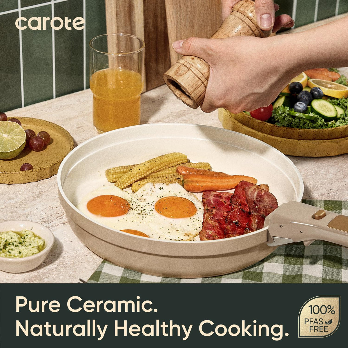CAROTE camping-ready cookware for portable, outdoor meals.