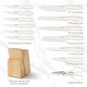 CAROTE ceramic coated blades slicing smoothly for easy prep