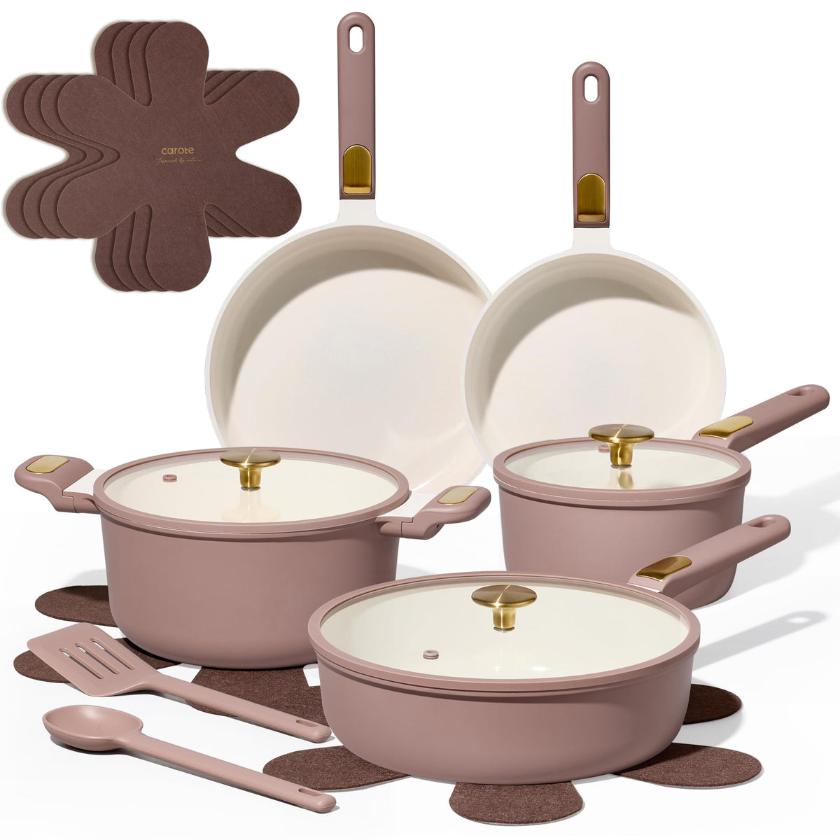 CAROTE ceramic stockpot with lid for hearty soups and stews.