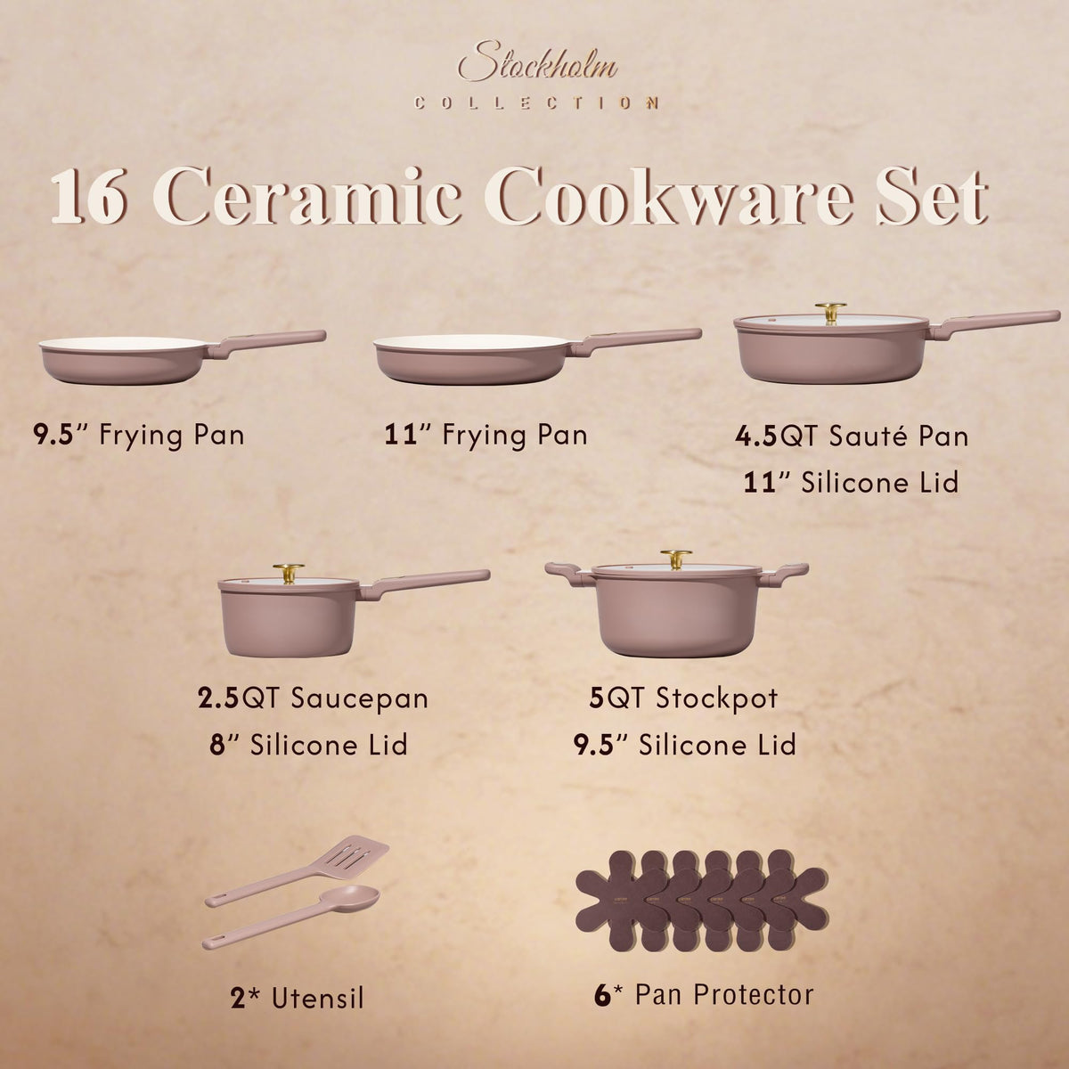 CAROTE 9.5-inch fry pan with nonstick surface for easy cooking.