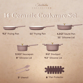 CAROTE 9.5-inch fry pan with nonstick surface for easy cooking.