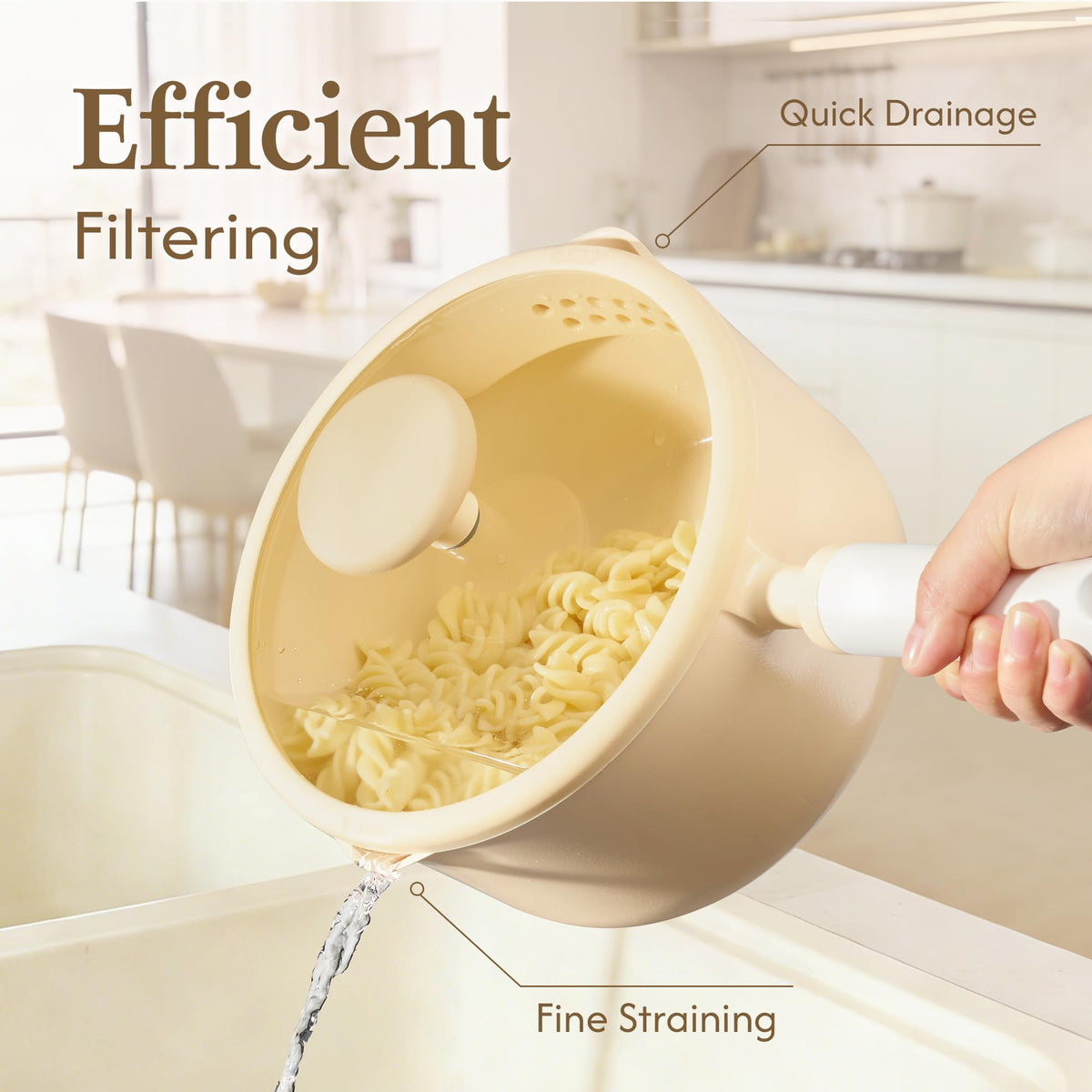Carote glass lids with spout for easy draining and precise pour