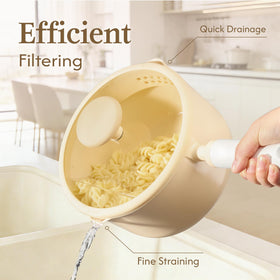 Carote glass lids with spout for easy draining and precise pour