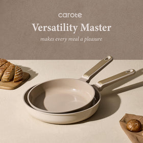 CAROTE three-quart saucepan with lid for steady simmering