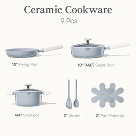 CAROTE 4Qt sauté pan with lid provides even heat for versatile meals.