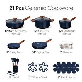 Close-up of CAROTE ceramic nonstick coating for easy release.