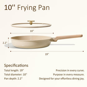 Carote ceramic nonstick coating close-up showing smooth release