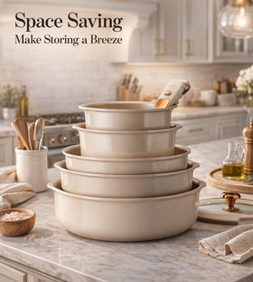 CAROTE 3-quart saucepan with lid for flexible cooking and easy cleaning.