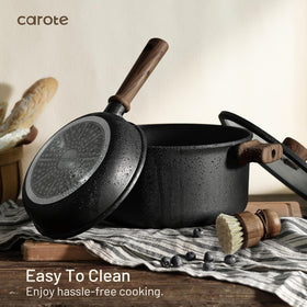 CAROTE die-cast aluminium body ensures even heating with no hot spots.