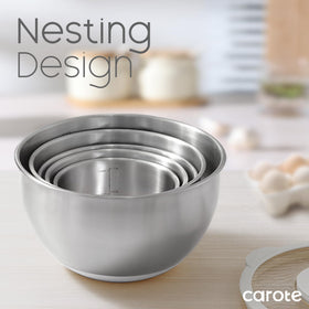 CAROTE bowls are dishwasher-safe for easy cleanup after cooking.