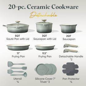 CAROTE dishwasher-safe cookware enables quick cleanup after meals.