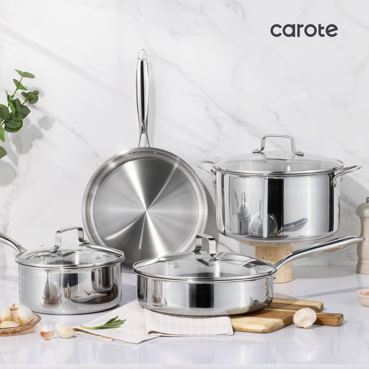 CAROTE dishwasher-safe and oven-safe design eases daily cleanup.