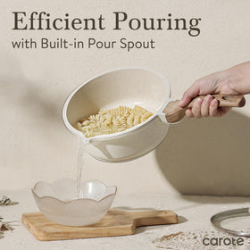 CAROTE easy-clean interior, rinse with soap for fast cleanup after cooking.