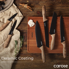 Compact blade guards support safe cabinet storage and simple maintenance.