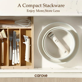 Carote easy-clean nonstick surface for quick wipe-down after cooking.