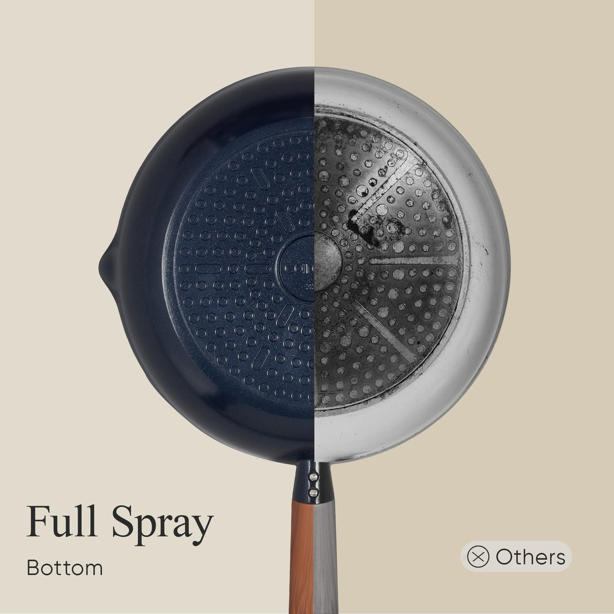 CAROTE nonstick surface delivers effortless cleaning after cooking.