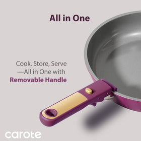 CAROTE easy-cleanup design minimizes effort after cooking.