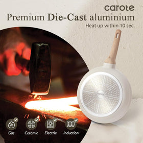 CAROTE easy-release surface simplifies cleanup after cooking.
