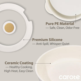 Carote even heat transfer for consistent results across the set.