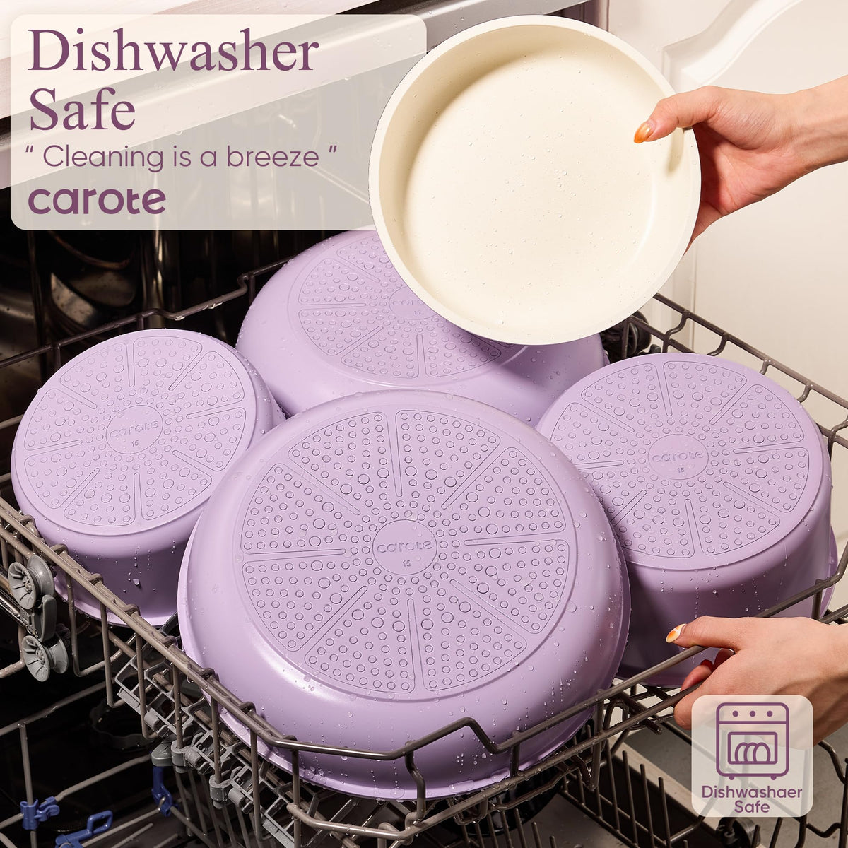 CAROTE fridge-storage-lids demonstrates organized cooling with dedicated lids for leftovers.
