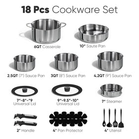 CAROTE 3-ply-base cookware demonstrates even heat for consistent cooking.