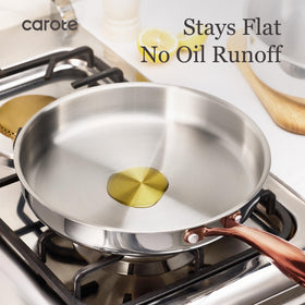 CAROTE gold mirror-polish finish adds elegant kitchen aesthetics.