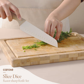 CAROTE heat-resistant silicone utensils safe for high-heat cooking.