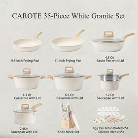 CAROTE Ice saucepan with lid ideal for quick simmering and easy pouring