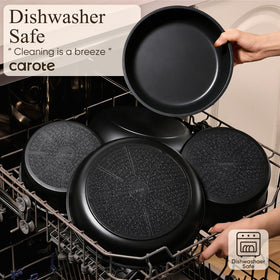 CAROTE included utensil set and trivets complete your kitchen setup.